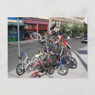 Postale Portland Oregon Zoobomber Bikes Juin 2003 Carte po