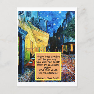 Postale Poster Impressionniste Art Peinture Citation Carte