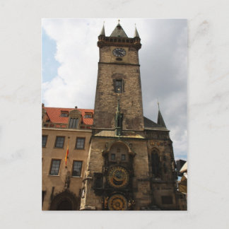 Postale Prague Vieille Ville, Hôtel de Ville, Tour Carte p