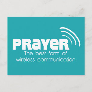 Postale Prière la meilleure forme de communication Carte p
