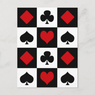 Postale Quatre costumes de carte