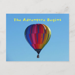 Postale Retour à l'école Aventure Hot Air Balloon Carte po