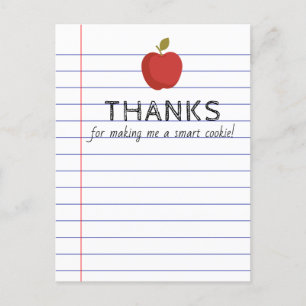 Postale Retour à l'école Carte de cookie intelligente pour