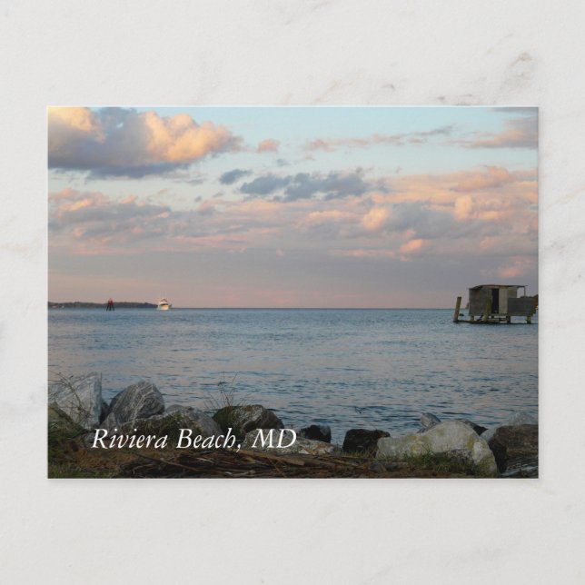 Postale Riviera Beach, MD - CARTE POST (Devant)