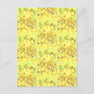 POSTALE ROCK N ROLL CHICK, CARTE POSTCARD PIT MOSH PRINTEM
