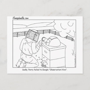 Postale Ruche d'observation - Carte de voeux