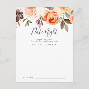 Postale Rustic Earth Flores Carte d'Idée de la Nuit