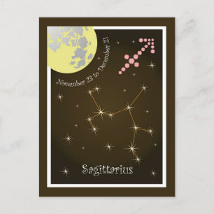Postale Sagittarius novembre 23 to December 21 Carte posta