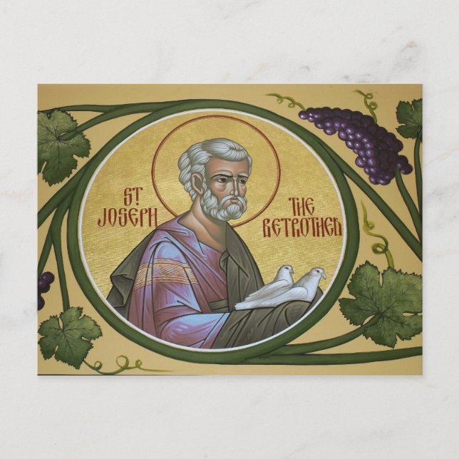 Postale Saint-Joseph, la carte de prière des fiancés (Devant)