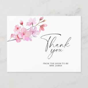 Postale Sakura - carte de remerciement pour une baby showe