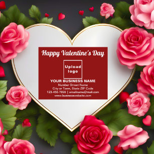 Postale Salutation de Saint-Valentin d'affaires sur carte 