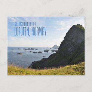 Postale Salutations des îles Lofoten, Norvège carte photo