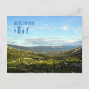 Postale Salutations du carte photo paysagiste norvégien