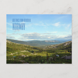 Postale Salutations du carte photo paysagiste norvégien