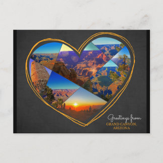 Postale Salutations du Grand Canyon, Arizona ♥ Carte posta