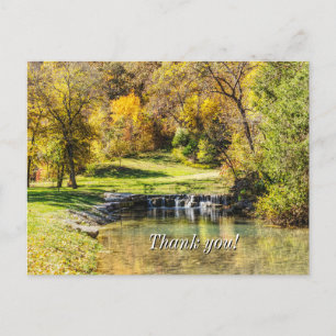 Postale Scène sereine à Dogwood Creek Carte de remerciemen