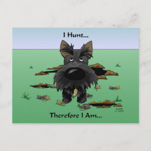 Postale Scottish Terrier (Scotties) I Hunt... Carte postal