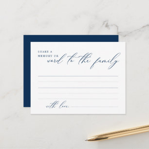 Postale Service funéraire, Partagez un souvenir, Carte pou