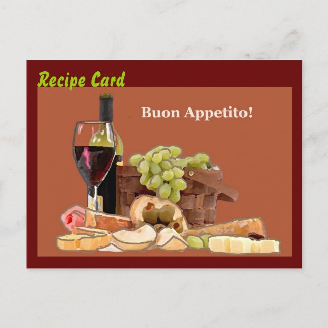 Postale Set cadeau de carte à recette - Acheter l'entrée (Devant)