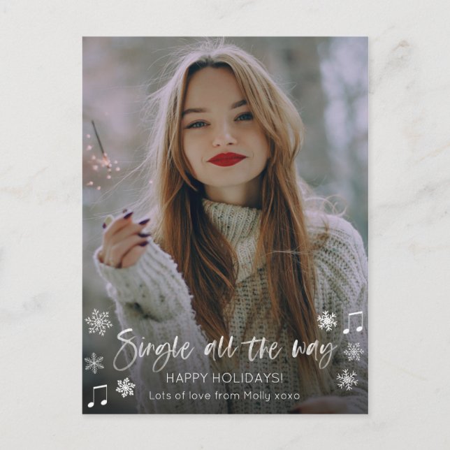 Postale Single All Way, fille ou gars Carte Vacances (Devant)