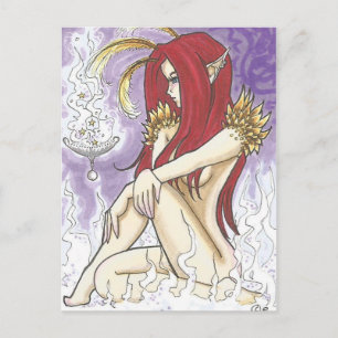 Postale Smudge SIgnals Cartoon Imaginaire sorcière carte p