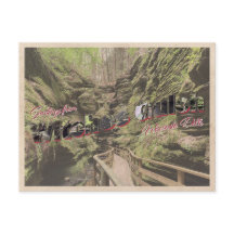 Sorcières Gulch Wisconsin Vintage Style carte post