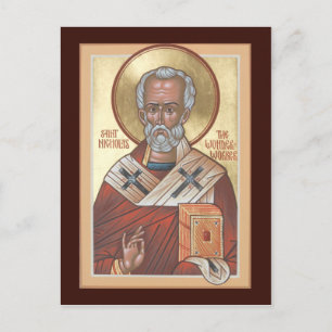 Postale St. Nicholas la carte de prière du Wonderworker
