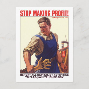 Postale Stop Making Profit - Signaler Capitalists : Carte 