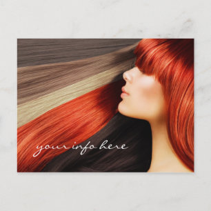 Postale Styliste Coupe-Cheveux Couleur Long Design Carte p