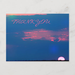 Postale Sunset Impressionniste Du Merci De Mer Carte Posta