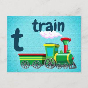 Postale t - carte flash du train