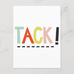 Postale TACHE ! Carte verticale des couleurs