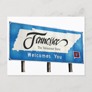 Postale Tennessee vous souhaite la bienvenue sur la carte