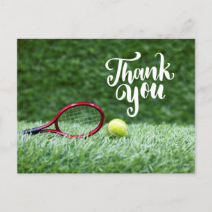 Postale Tennis balle avec mot carte de remerciements