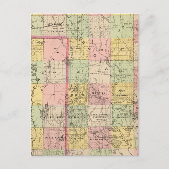 Postale Terres en bois 4 Carte Atlas (Devant)