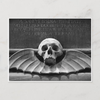 Postale Tête de mort, carte du Cabinet