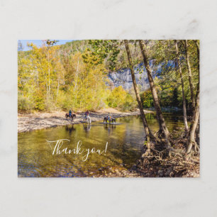Postale Traversée de la rivière Buffalo Carte de remerciem