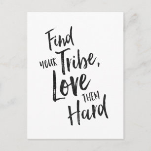 Postale Trouvez votre tribu - Carte Inspiration