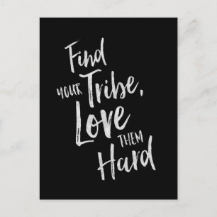Postale Trouvez votre tribu - Carte Inspiration