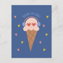 Tu es si cool carte de la Saint-Valentin glace