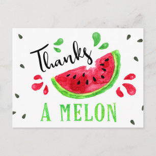 Postale Un Dans Un Melon Premier Carte de remerciements An