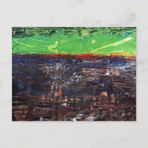 Postale "Une année dans le pays" Résumé Design Carte posta