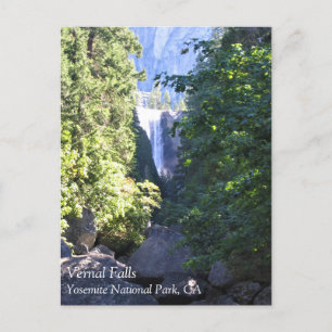 Postale Vernal Falls, parc national Yosemite, carte postal