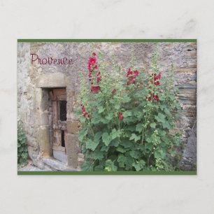 Postale Vieille porte avec le honeysuccle rouge, carte
