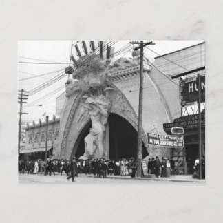 Postale Vintage Coney Island Angel Entrée sur carte postal