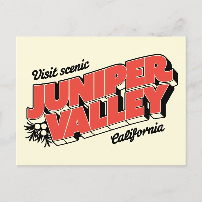 Postale "Visite Pittoresque Juniper Valley" - Carte postal (Devant)