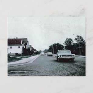 Postale Voiture Vintage conduite sur la route Carte postal