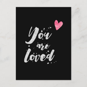 Postale Vous êtes aimé - Carte Inspirationnelle