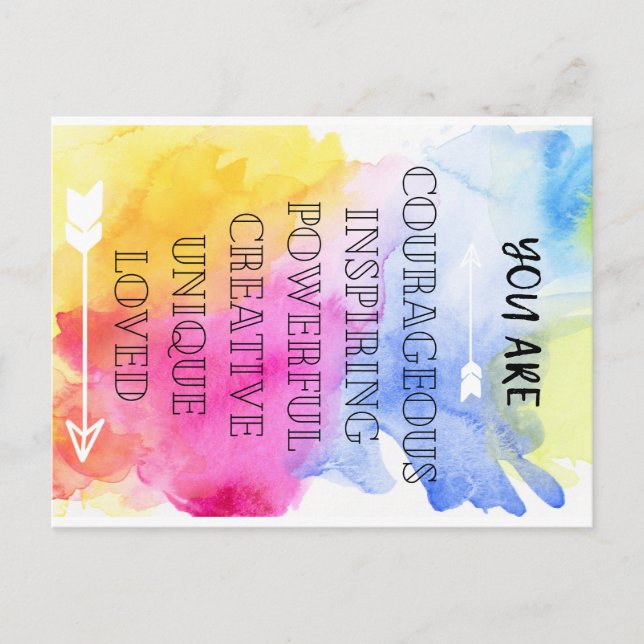 Postale Vous êtes une carte aimée (Devant)