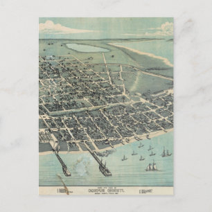 Postale Vue de l'oeil des oiseaux Carte de Corpus Christi